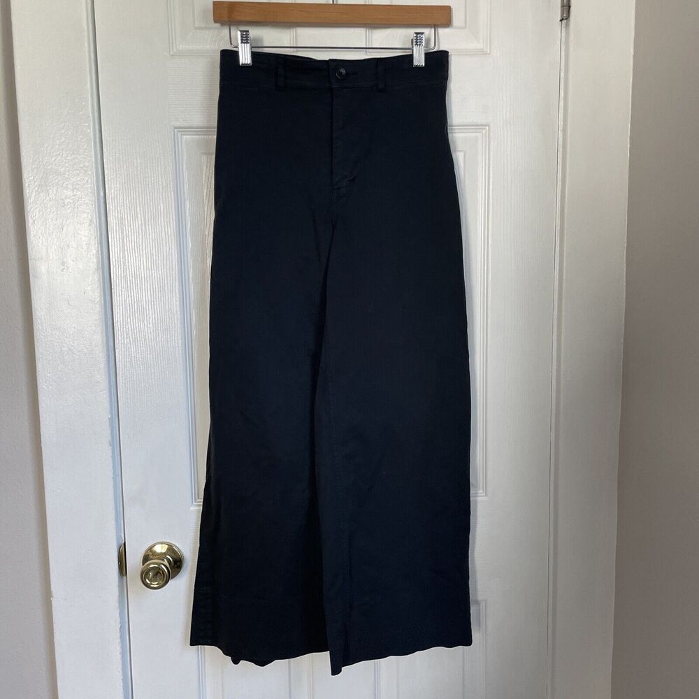 Everlane Navy Wide-Leg Pants
